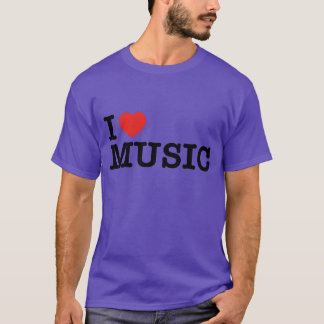 I Love Music I Heart Music Girl T-shirt