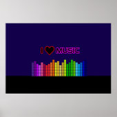 I Love Music Poster (Voorkant)