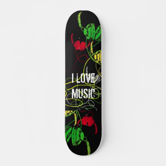 I Love Music skateboard 2 (SK1632) (Voorkant)