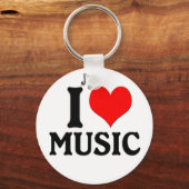 I Love Music Sleutelhanger (Voorkant)