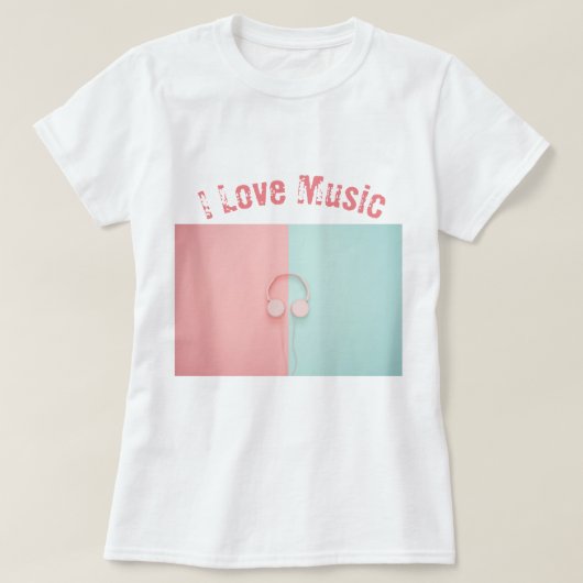 I Love Music T-Shirt (Design voorkant)