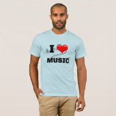 I Love Music T-Shirt (Voorkant volledig)