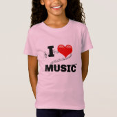 I Love Music T-Shirt (Voorkant)