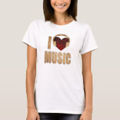 I Love Music T-Shirt (Voorkant)