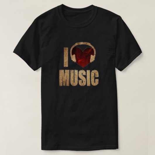 I Love Music T-Shirt (Design voorkant)