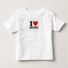 I Love Music Toddler T-shirt – Tiny Rockstar Vibes