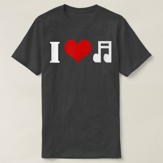 I Love Music Tshirt (Design voorkant)