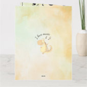 I Love Music Wenskaart Kaart (Achterkant)