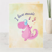 I Love Music Wenskaart Kaart (Voorkant)