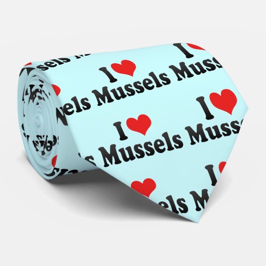 I Love Mussels Stropdas (Opgerold)