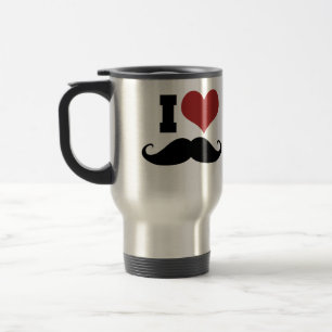 I Love Mustache Reisbeker