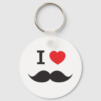 I Love Mustache Sleutelhanger