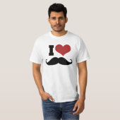 I Love Mustache T-shirt (Voorkant volledig)