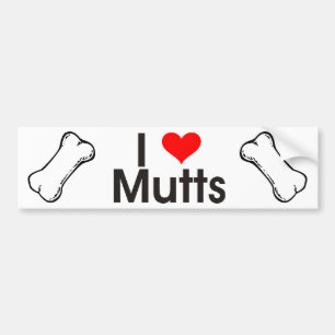 I Love Mutts Bumpersticker