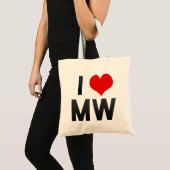 I Love MW Tote Bag (Voorkant (product))