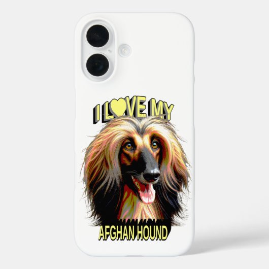 I Love My Afghan Hound – Elegant Dog Lover Design Case-Mate iPhone Case (Achterkant)