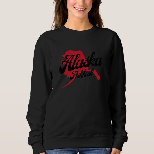 I Love My Alaska Best State Alaska Fishhook City Trui (Voorkant)
