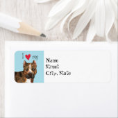 I Love my American Staffordshire Terrier Etiket (Insitu)