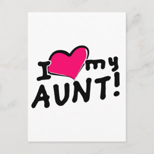 I love my aunt! briefkaart