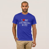 I Love My Australian Wife T-shirt (Voorkant volledig)