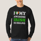 I love My Awesome Irish Husband Funny T-shirt (Voorkant)