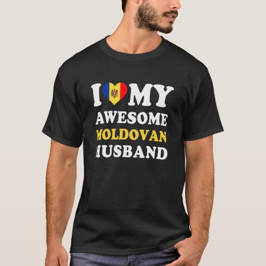 I love My Awesome Moldovan Husband Funny T-shirt (Voorkant)