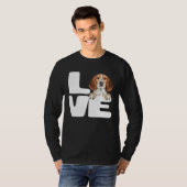 I Love My Beagle Dog T-shirt (Voorkant volledig)
