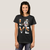 I Love My Bernedoodle  Cute Bernedoodle T-shirt (Voorkant volledig)