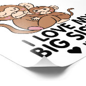 I Love My Big Sister Foto Afdruk (Hoek)