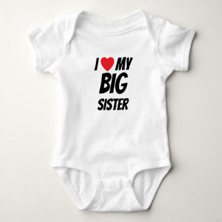 I love my big sister romper