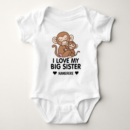 I Love My Big Sister Romper (Voorkant)