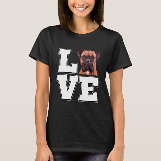 I love my Boxer Dog Boxer Dog T-shirt (Voorkant)