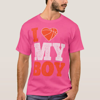 I Love My Boy - Basketbal Gift Mannen Vrouwen T-shirt