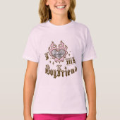 I Love My Boyfriend - Red - DingusDesign - BbyTee T-shirt (Voorkant)