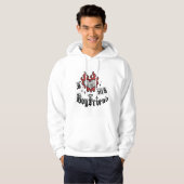 I Love My Boyfriend - Red - DingusDesign  Hoodie (Voorkant volledig)