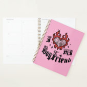 I Love My Boyfriend - Red - DingusDesign Planner (Display)