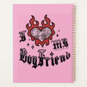 I Love My Boyfriend - Red - DingusDesign Planner (Achterkant)