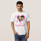 I Love my Boyfriend - T-Shirt personalisierbar (Voorkant volledig)