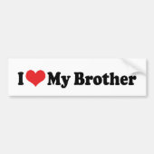 I Love My Brother Bumper Sticker (Voorkant)
