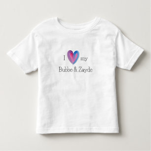 I Love My Bubbe en Zayde T-Shirt