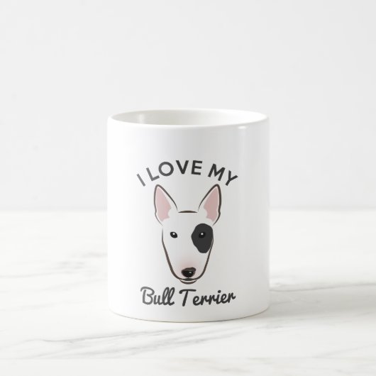 "I Love My Bull Terrier" Coffee Mok (Center)