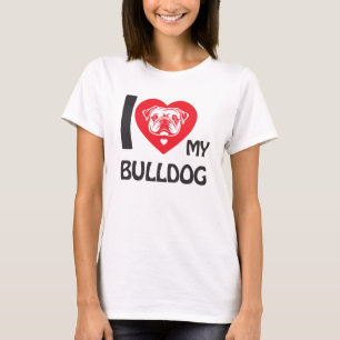 I Love My Bulldog - Grappig & Schattige Hondenlief T-shirt