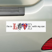 I LOVE my car-Sticker Bumpersticker (Op auto)