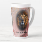 "I Love My Cat" Lion Latte Mok Goud Glitter Marmer (Rechterhoek)