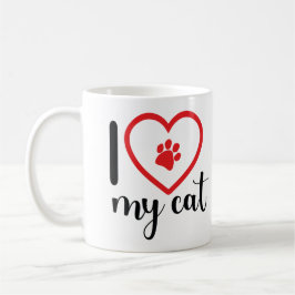 I LOVE MY CAT Mug Cup Koffiemok