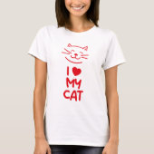 I love my cat t-shirt (Voorkant)