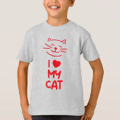 I love my cat t-shirt (Voorkant)
