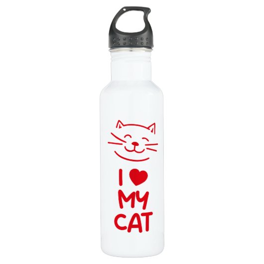 I love my cat waterfles  (Voorkant)