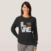 I Love My Chesapeake Bay Retriever Dog T-shirt (Voorkant volledig)
