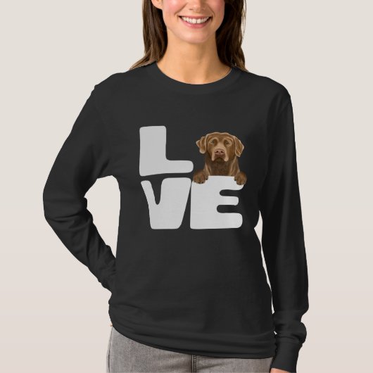 I Love My Chesapeake Bay Retriever Dog T-shirt (Voorkant)